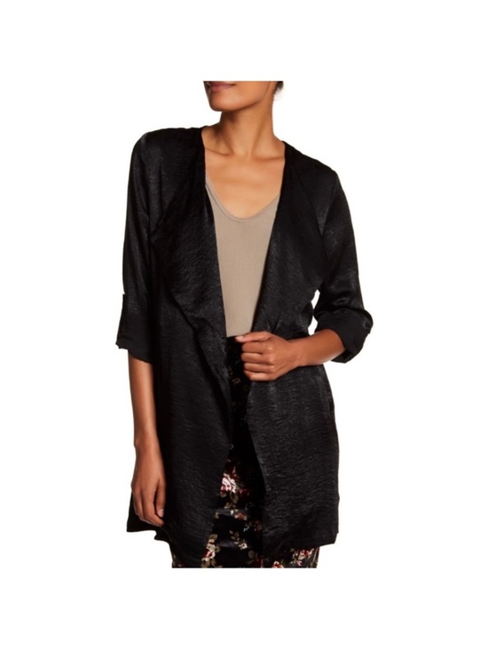 bobeau Jackets & Blazers - bobeau Satin Waterfall cardigan/ Jacket